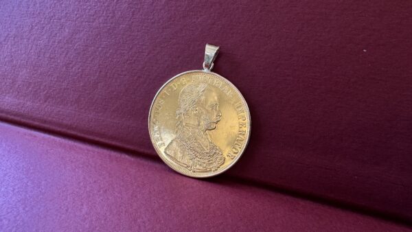 Austria Four Ducat Gold Coin 1915 - Image 3