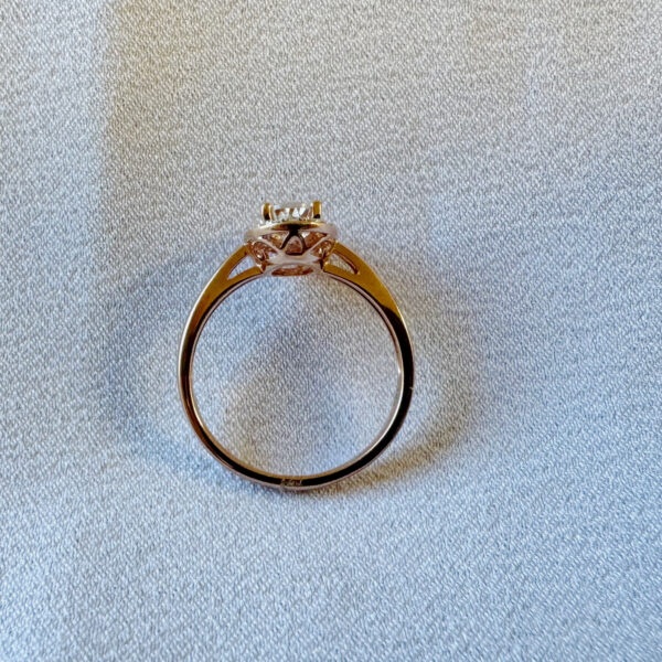 9ct Rose Gold Oval Morganite Ring - Image 4