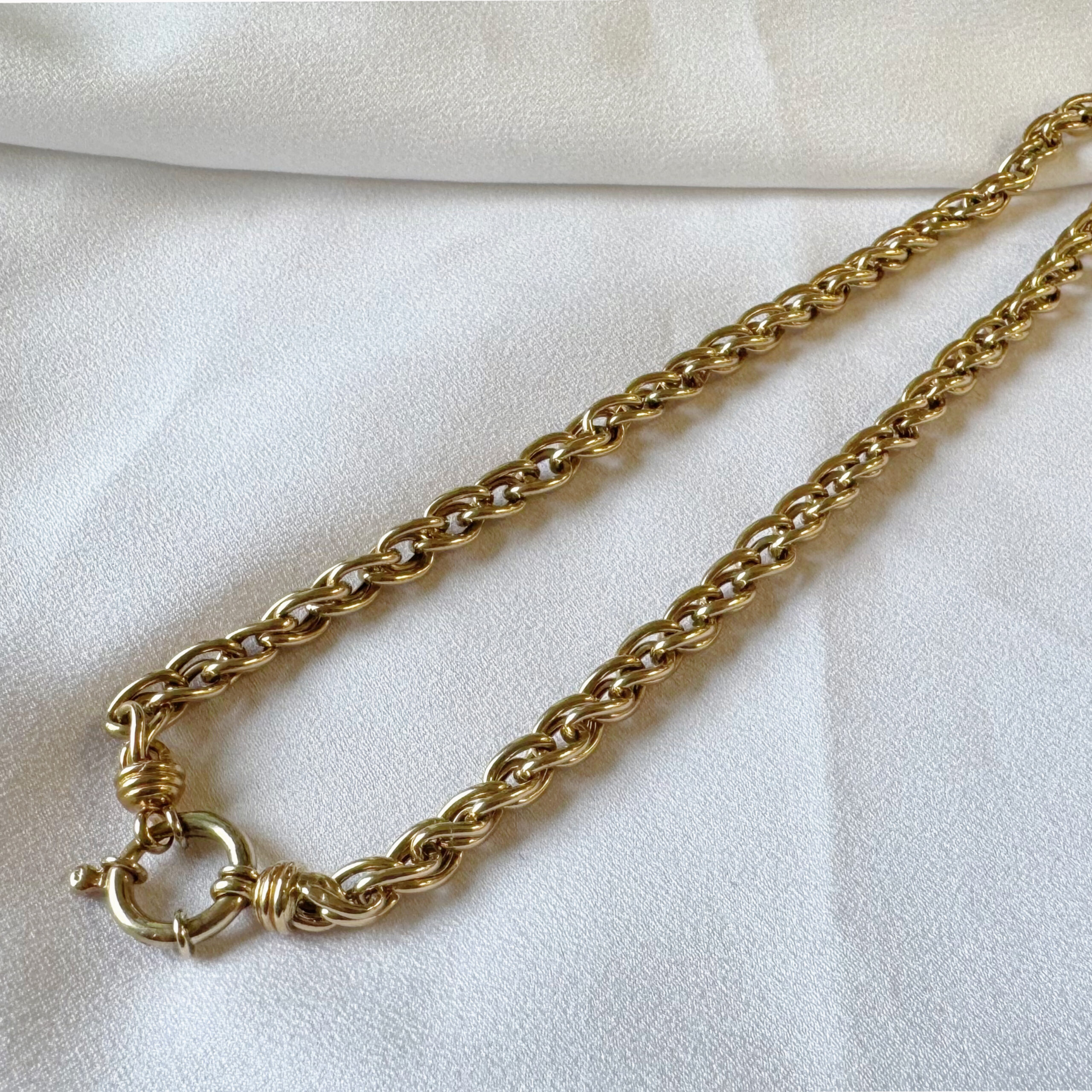 9ct Yellow Gold Fancy Link Necklace